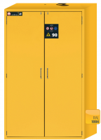 Asecos S-Classic-90 signaalgeel - kastromp zonder interieur