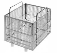 Inzetmand voor flessen RVS