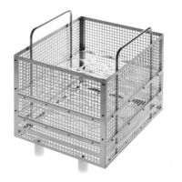 Inzetmand voor flessen RVS