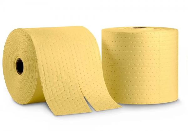 DENSORB chemie-absorptierollen Economy Single, zwaar, 38 cm x 45 m, 2 stuks