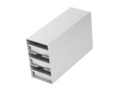 Snijders - Aluminium storage racks incl. drawers with grip: 3 drawers for 9 boxes, max. height 81 mm