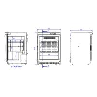 Effimed MPR-130 EVO Line – 130L compacte koelkast met glasdeur