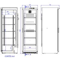 Effimed MPR-460-SD EVO Line – 460L koelkast met dichte deur