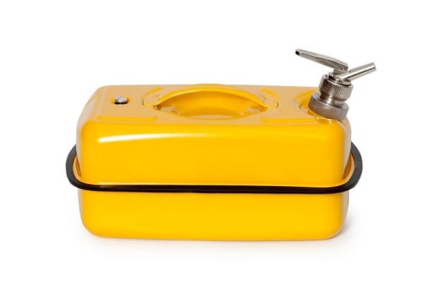 Falcon opslag- en transportkan met fijn doseerkraan 10 liter - verzinkt staal