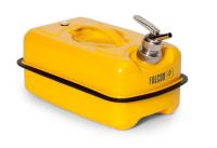 Falcon opslag- en transportkan met fijn doseerkraan 10 liter - verzinkt staal