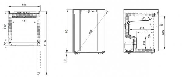 Gram BioCompact II RF 210 vriezer wit