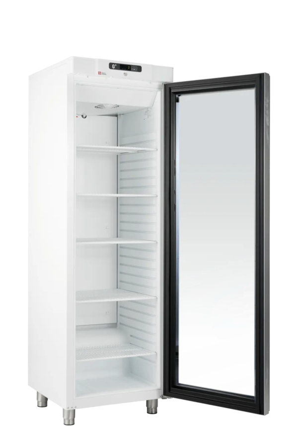 GRAM G+ Compact GR400 Glasdeur Koelkast Wit