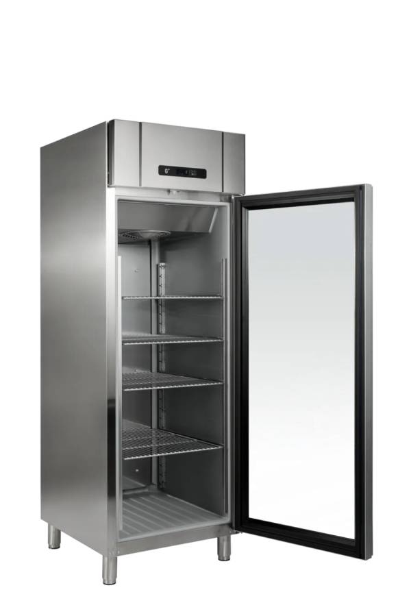 GRAM G+ Compact GR600 Glasdeur Koelkast RVS