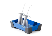 Kleinverpakkingenbak classic-line van staal, gelakt, z. perforatieplaat, 5 liter, 250x400x95