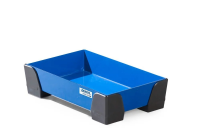 Kleinverpakkingenbak classic-line van staal, gelakt, z. perforatieplaat, 5 liter, 250x400x95