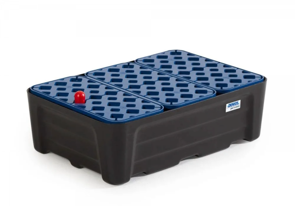 Kleinverpakkingenbak pro-line van polyethyleen (PE), met PE rooster, 30 liter, 592x400x185