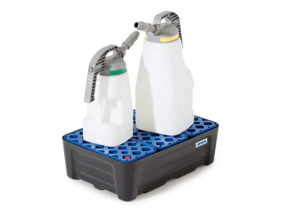 Kleinverpakkingenbak pro-line van polyethyleen (PE), met PE rooster, 30 liter, 592x400x185