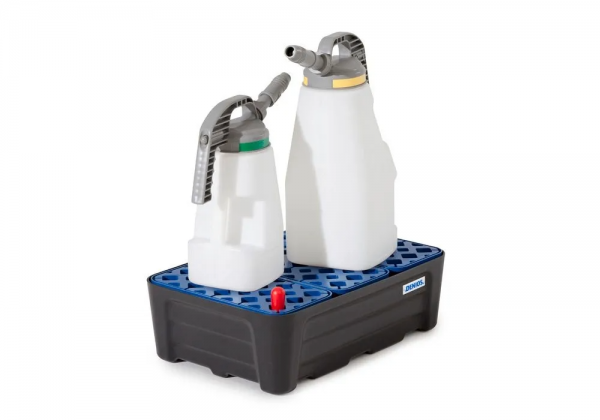 Kleinverpakkingenbak pro-line van polyethyleen (PE), met PE rooster, 30 liter, 592x400x185