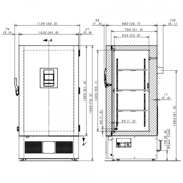 MDF-DU702VX-PE TwinGuard ULT-Vriezer
