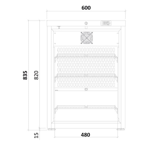 Medifridge MF140L-CD-DR3 +DIN medicijnkoelkast met 3 lades