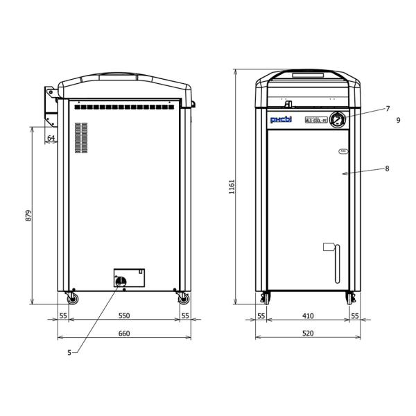 PHCBI MLS-830L Laboratorium Autoclaaf (80 liter)
