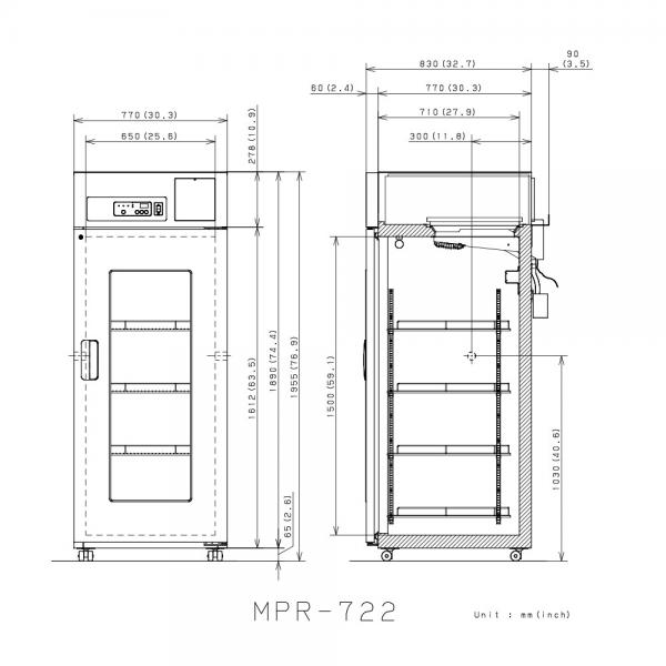 MPR-722R-PE Farmaceutische Koelkast