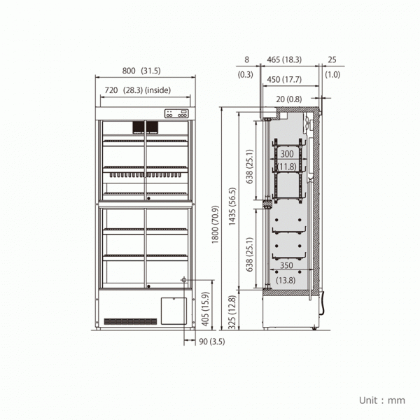 MPR-S313 Farmaceutische Koelkast