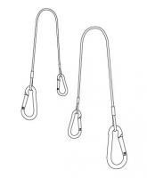 Optional hanger chain & carabiners RX series