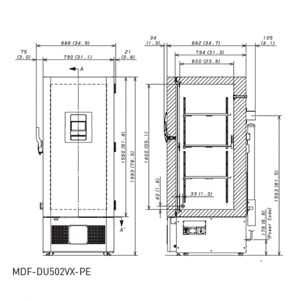 PHCBI MDF-DU502VX-PE -80 vriezer