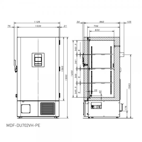 PHCbi VIP ECO MDF-DU702-VH -80 vriezer