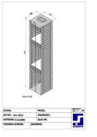 Snijders - Alumimium rack with variable division, incl. 1 height adjustable shelf