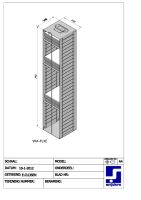Snijders - Alumimium rack with variable division, incl. 1 height adjustable shelf
