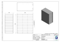 Snijders - Aluminium storage racks incl. drawers with grip: 24 drawers for 96 boxes, max. height 50 mm