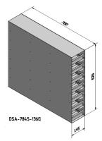Snijders - Aluminium storage racks incl. drawers with grip: 7 drawers for 35 boxes, max. height 84 mm