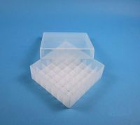 Snijders - POLYPROPYLENE BOX for 49 vials, diameter 16,5 mm transparant Height: 75 mm