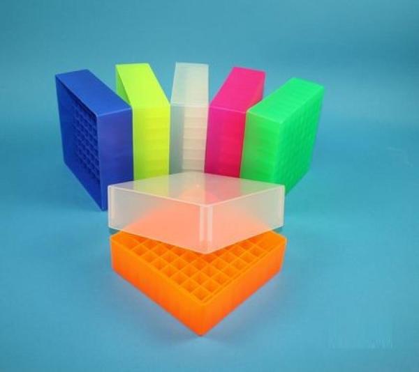 Snijders - POLYPROPYLENE BOXES for 81 vials diameter 12,5mm transparant Height: 75 mm