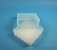 Snijders - POLYPROPYLENE BOXES for 81 vials diameter 12,5mm transparant Height: 75 mm