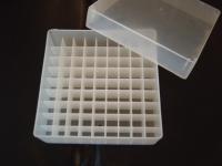 Snijders - POLYPROPYLENE BOXES for 81 vials diameter 12,5mm transparant