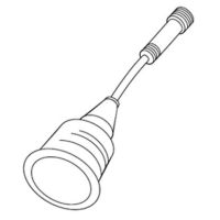 Valoya T8 end cap with 10cm cable