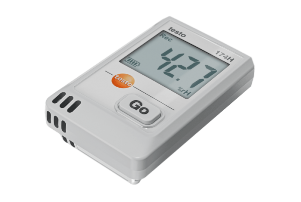 testo 174 H - Mini-datalogger voor temperatuur en vochtigheid met USB-C en pc- software