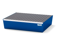 Verrijdbare opvangbak Classic-line van staal voor 1 vat van 60L , gelakt, zonder rooster