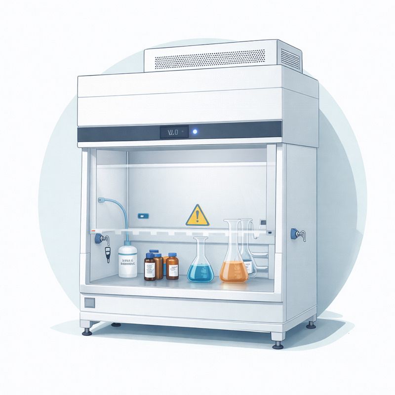 Afzuigkast voor chemische toepassingen