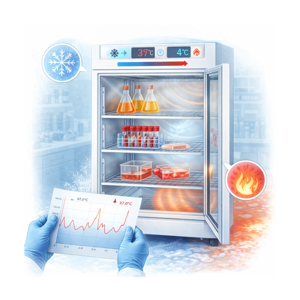 Broedstoof of koel-broedstoof voor laboratoriumtoepassingen